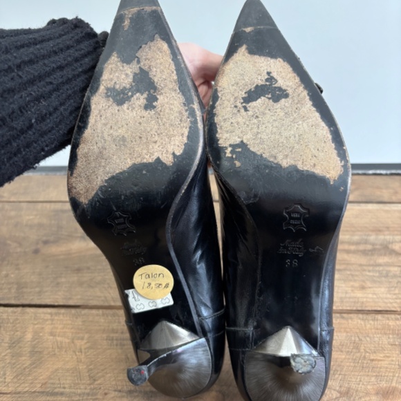 CHOU CHOU Black Heels with Buckle - Picture 6 of 7